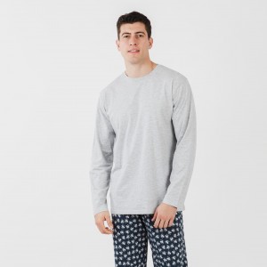 Pijama algodão homem Octopus cinza