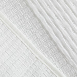 Colcha duplo tecido jacquard Paula branco 2