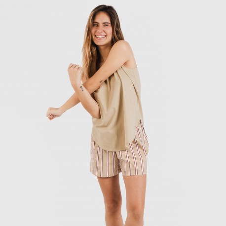 Pijama curto algodão Raya Ico arena