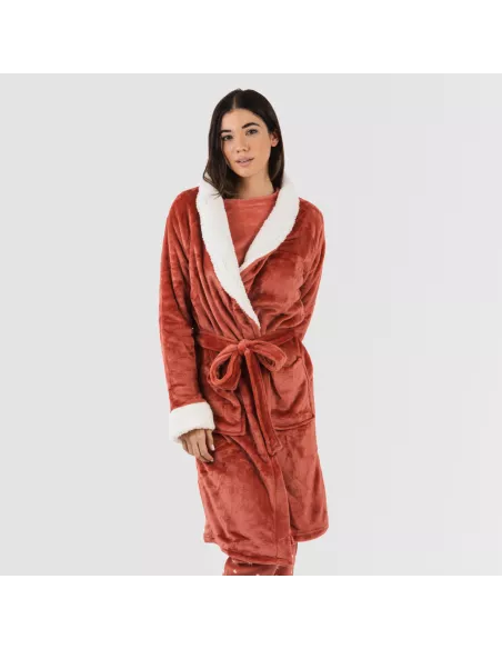 Roupão veludo sherpa liso