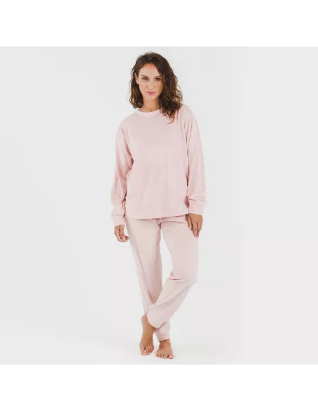 Pijama comprido Velvet liso