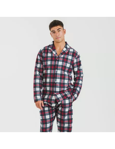 Pijama flanela com lapela homem Cuadro Celestia