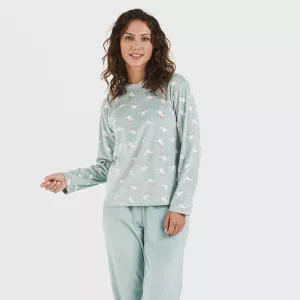 Pijama veludo Seasonal água marinha 2