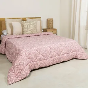 Edredão estampado Vinuesa malva