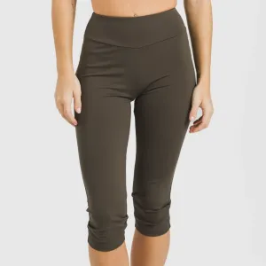 Legging midi desportivo técnico liso