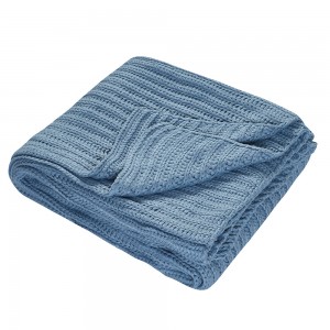 Manta Plaid Dinamarca 130X170 Azul